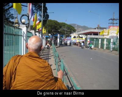 De grens over naar Birma